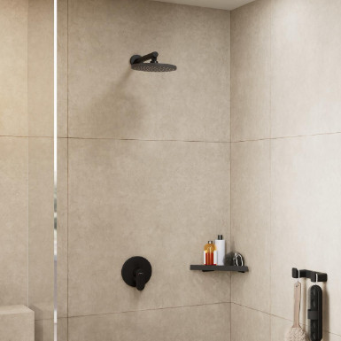 VERNIS BLEND SHOWER ARM 24 CM - MATT BLACK