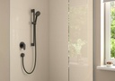 FIXFIT WALL OUTLET S WITH NON RETURN VALVE & SYNTHETIC JOINT BLACK FINISH