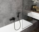 VERNIS BLEND SINGLE LEVER BATH MIXER FOR EXPOSED INSTALLATION MATT BLACK