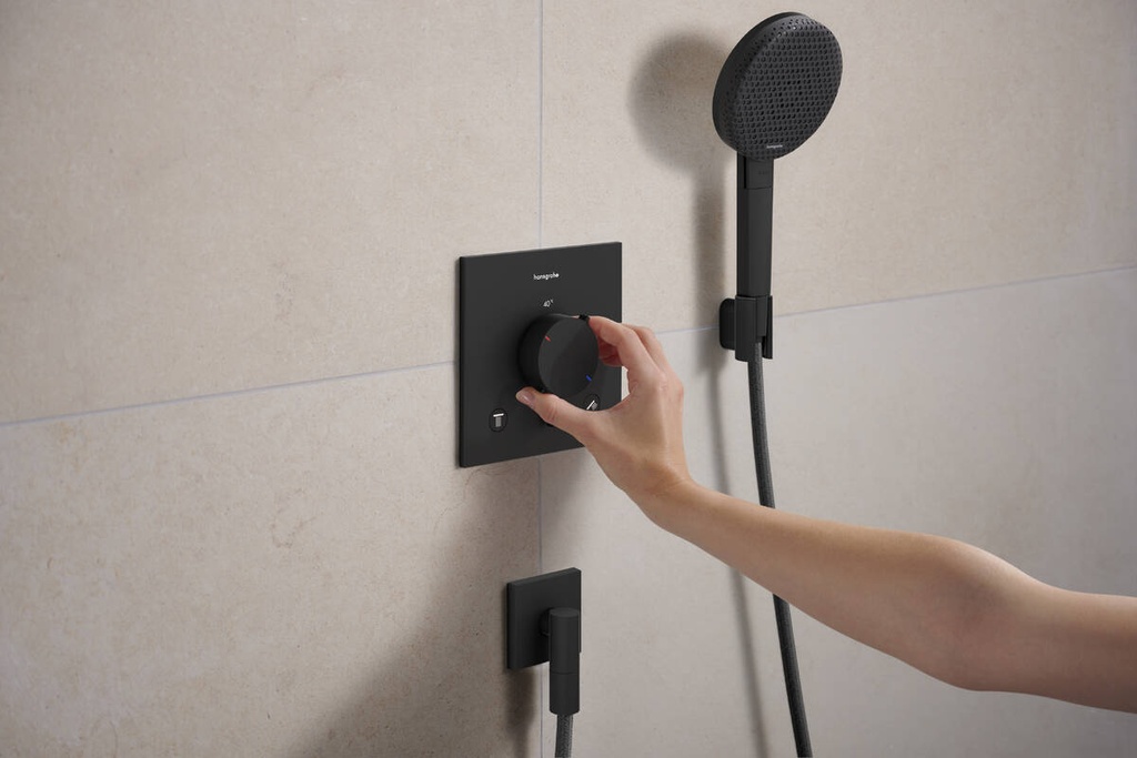 RAINDANCE ALIVE SELECT S 125 ECO SMART  3 JET WITH HOSE 1.6 MATT BLACK