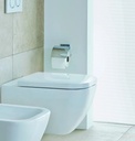 KIT HAPPY D2 TOILET WALL MOUNTED - RIMLESS 36.5X62 DURAFIX INCLUDED (RIMLESS)