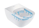 KIT HAPPY D2 TOILET WALL MOUNTED - W/O RIMLESS 36.5X54 DURAFIX INCLUDED