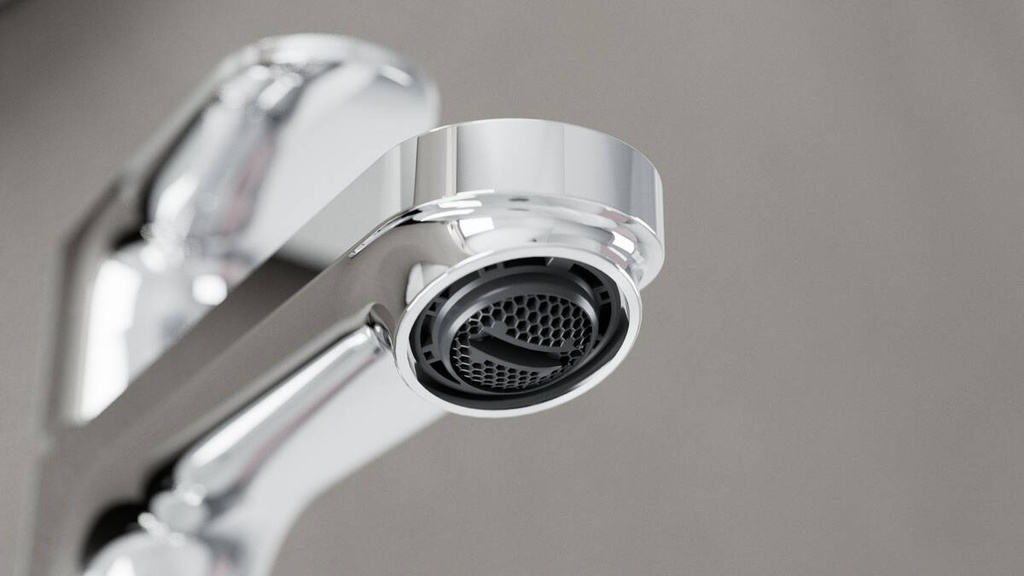 REBRIS S SINGLE LEVER BASIN MIXER 240 COOLSTART FOR WASH BOWLS WITH  POP-UP WASTE SET CHROME