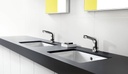 FOCUS ELECTRONIC BASIN MIXER WITH TEMPERATURE CONTROL MAINS CONNECTION 230 V