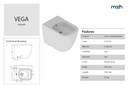 VEGA BIDET FLOOR STANDING WHITE GLOSS