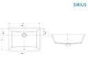 SIRUS UNDER COUNTER WASH BASIN 60CM