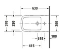 DURASTYLE BIDET FLOOR STANDING 37X63
