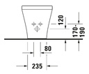 DURASTYLE BIDET FLOOR STANDING 37X63