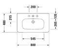 DURASTYLE FURNITURE WASH BASIN 80CM