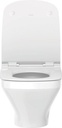 DURASTYLE TOILET WALL MOUNTED RIMLES SEAT AND COVER WITH SOFT CLOSURE COMPLETE SET