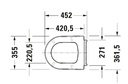 ME BY STARCK TOILET SEAT & COVER FOR W.C 252809/252909/216909 (SOFT CLOSE)