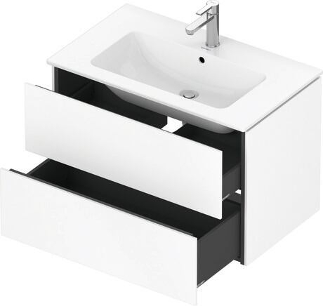 L-CUBE WALL MOUNTED VANITY UNIT FOR 233265 , 62 CM WHITE MATT (DISCONTINUED)