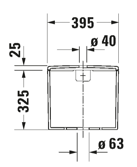 ME BY STARCK CISTERN FOR W.C 217009 (BOTTOM LEFT SUPPLY) DUAL FLUSH