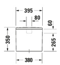 ME BY STARCK CISTERN FOR W.C 217009 (BOTTOM LEFT SUPPLY) DUAL FLUSH