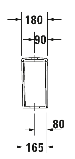 ME BY STARCK CISTERN FOR W.C 217009 (BOTTOM LEFT SUPPLY) DUAL FLUSH