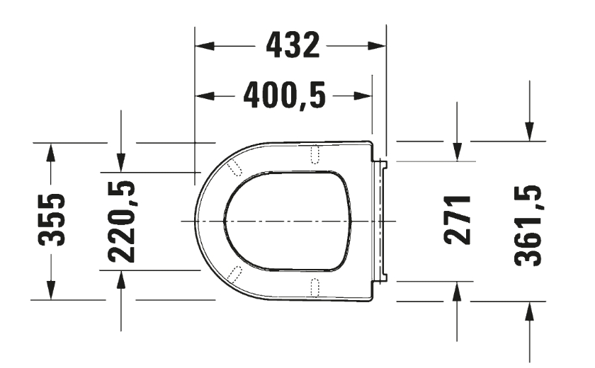 ME BY STARCK TOILET SEAT & COVER (SOFT CLOSE) FOR W.C 217009/253009