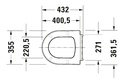 ME BY STARCK TOILET SEAT & COVER (SOFT CLOSE) FOR W.C 217009/253009