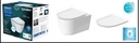 SOLEIL BY STARCK WALL MOUNTED TOILET COMPLETE SET 54CM WITH DURAFIX INCLUDED