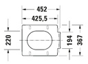 VERO AIR TOILET SEAT & COVER FOR W.C 252509 (SOFT CLOSE)