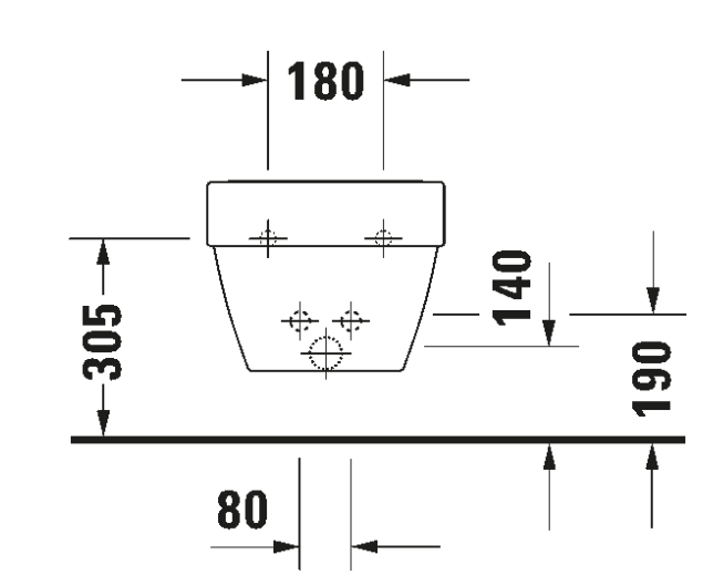 VERO AIR BIDET WALL MOUNTED 37X57