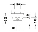 VERO AIR BIDET WALL MOUNTED 37X57