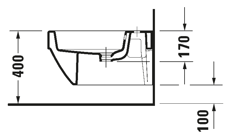 VERO AIR BIDET WALL MOUNTED 37X57