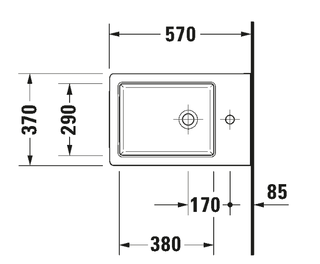 VERO AIR BIDET WALL MOUNTED 37X57