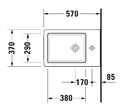 VERO AIR BIDET WALL MOUNTED 37X57