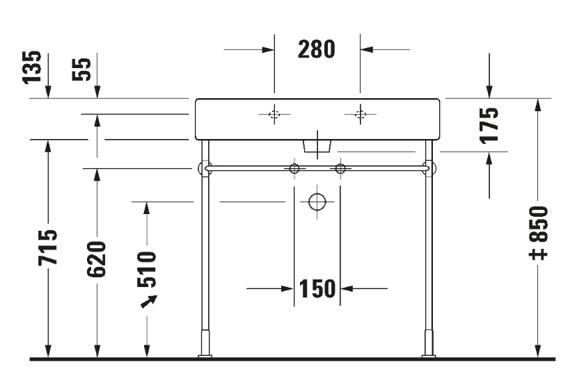 VERO FURNITURE WASH BASIN 80X47