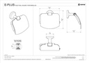 E_PLUS TOILET ROLL HOLDER CHROME