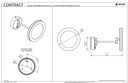 MAGNIFYING MIRROR 1 ARM LED (X3) CHROME