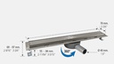 EURODESAUGE LINEAL INOX L-600MM (CERAMIC INSERT)