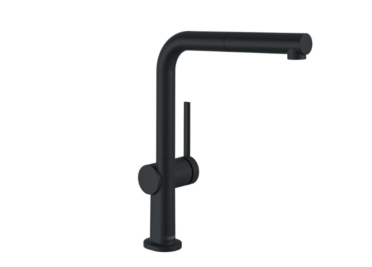 TALIS M54 SINGLE LEVER KITCHEN MIXER 270 PULL-OUT SPOUT 1 JET MATT BLACK