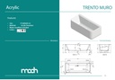 TRENTO MURO 175X80 FREE STANDING BATH TUB W/O OVERFLOR COVER WHITE GLOSS