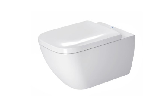 KIT HAPPY D2 TOILET WALL MOUNTED - W/O RIMLESS 36.5X54 DURAFIX INCLUDED
