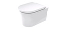 KIT WHITE TULIP WALL MOUNTED W.C 54CM (RIMLESS) WITH DURAFIX