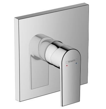 KIT VERNIS SHAPE SINGLE LEVER SHOWER MIXER FOR CONCEALED INSTALLATION FOR IBOX UNIVERSAL CHROME