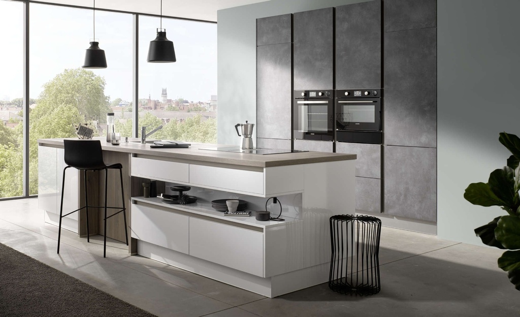 Burger Kitchen - Modern - Handleless