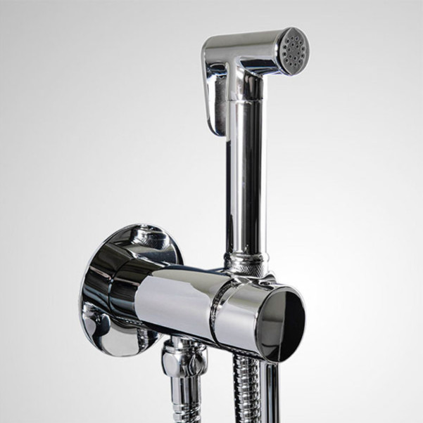 BIDETTE  HAND SHOWER  FOR MIXED WATER INCLUDING SHOWER HOLDER AND CONCEALD FITTING - CHROME