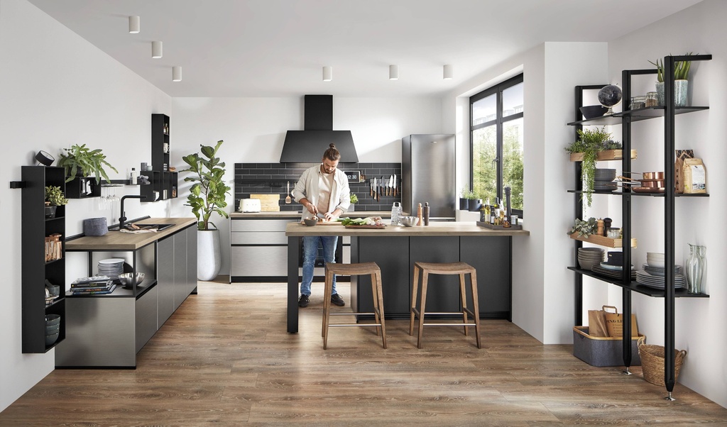 KITCHEN HANDLESS INOX 216