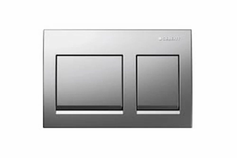 ALPHA 35 ACTUATOR PLATE DUAL FLUSH BRIGHT CHROME PLATED REPLACEMENT FOR OLD CODE 115.045.21.1