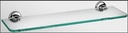 E_PLUS GLASS SHELF 600MM CHROME