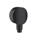 FIXFIT WALL OUTLET S WITH NON RETURN VALVE & SYNTHETIC JOINT BLACK FINISH
