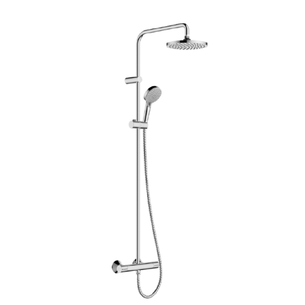 VERNIS BLEND SHOWER PIPE 200 1 JET ECOSMART WITH THERMOSTAT