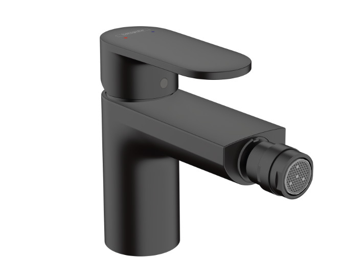 VERNIS BLEND SINGLE LEVER BIDET MIXER WITH POP-UP WASTE SET MATT BLACK