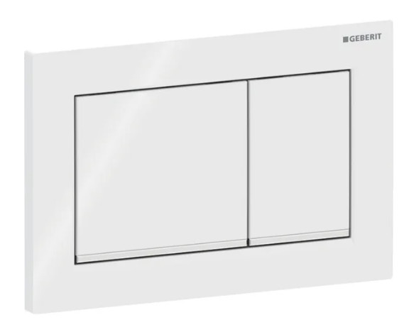 OMEGA 30 ACTUATOR PLATE FOR DUAL FLUSH WHITE