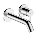 TECTURIS S SINGLE LEVER BASIN MIXER FOR CONCEALED INSTALLATION WALL-MOUNTED ECOSMART+ WITH SPOUT 22,5 CM