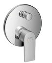REBRIS E SINGLE LEVER BATH MIXER FOR EXPOSED INSTALLATION CHROME