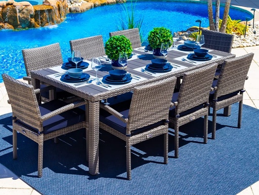 [MOBODSET] THE OUTDOOR DINING TABLE SET W/ 4 DC