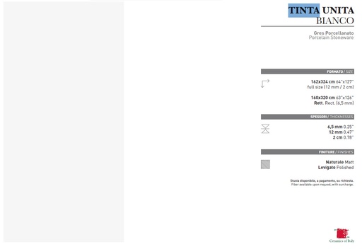 [NC769ID02] 160X320 TIN.UNITA BIAN UF NT 12MM MATT